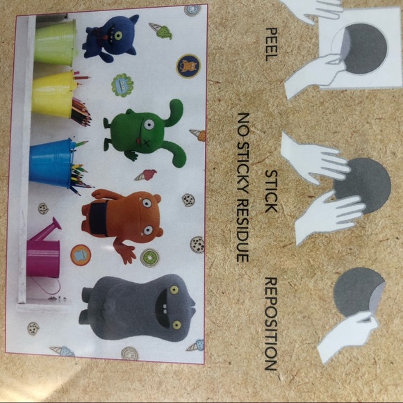 Ugly dolls removable & repositionable. 28 peel & stick wall decals. NWT - Picture 5 of 5